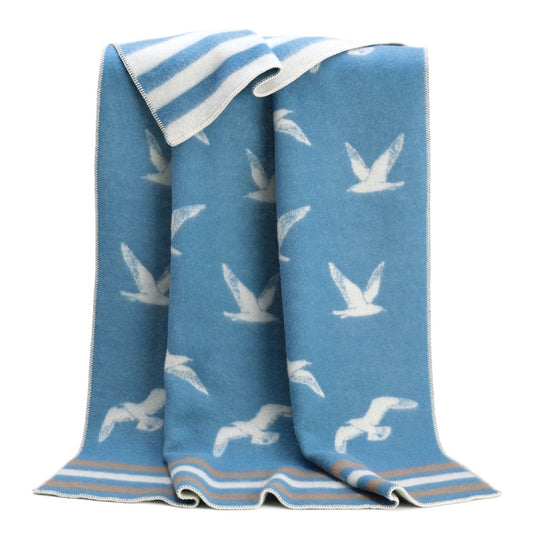 Gulls Blanket - Dusky Sky Blue