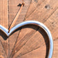 Silver Metal Hanging Heart - Small
