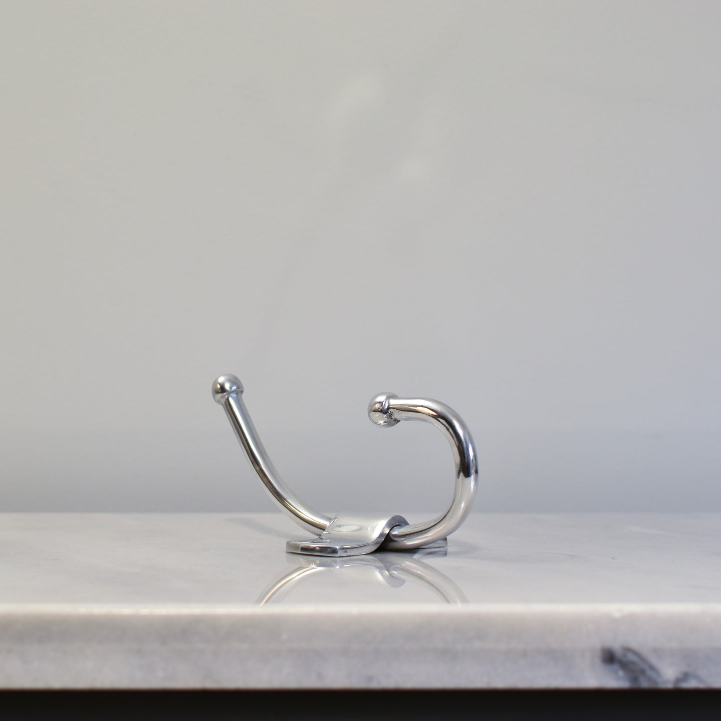 Silver Hat & Coat Hook - Single