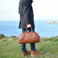 Tan Leather Weekend Holdall
