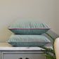 Mineral Aqua Green & Blush 55cm Velvet Cushion