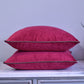 Cranberry & Mocha 55cm Velvet Cushion