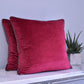 Cranberry & Mocha 55cm Velvet Cushion