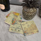 World Map Coasters - Set of Four
