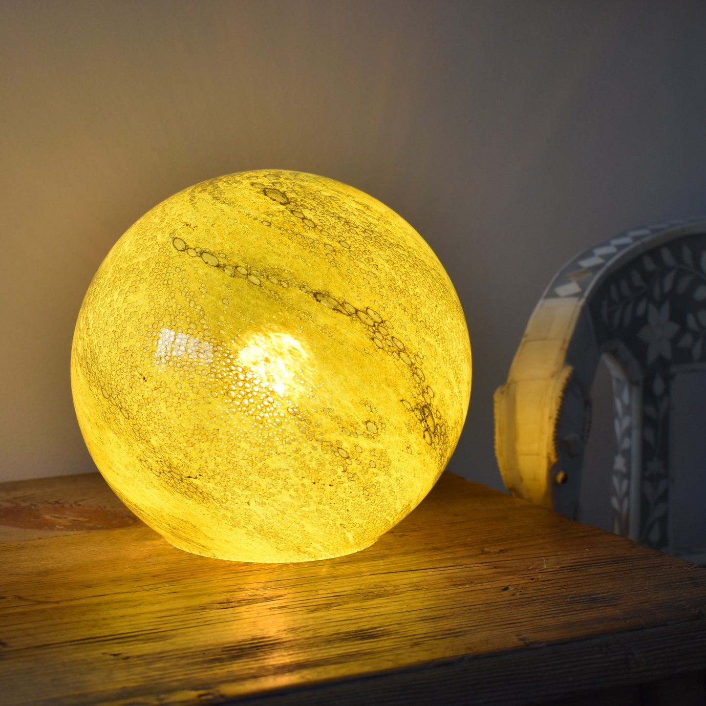 Sunlit Sands Glass Lamp - Sphere Small