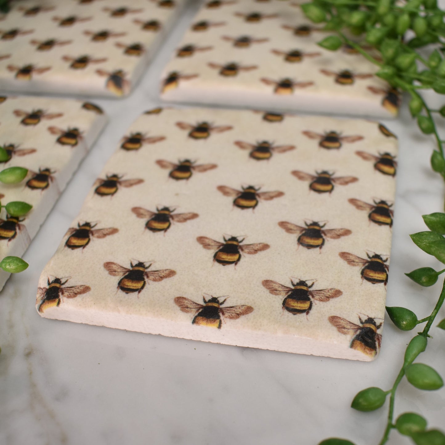 Bee Coasters - Set of Four