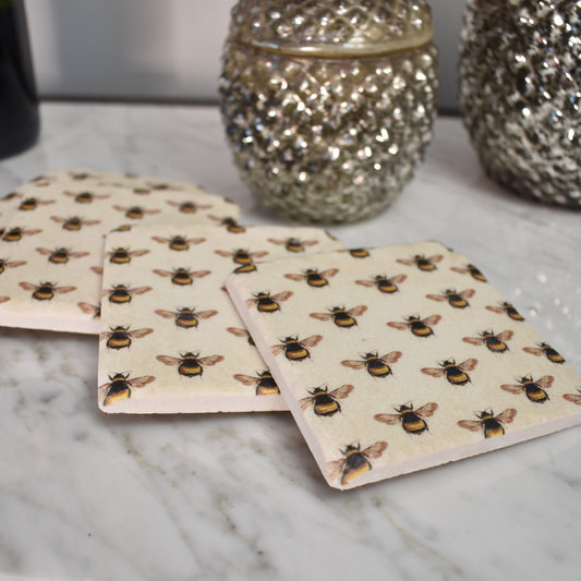 Bee Coasters - Set of Four