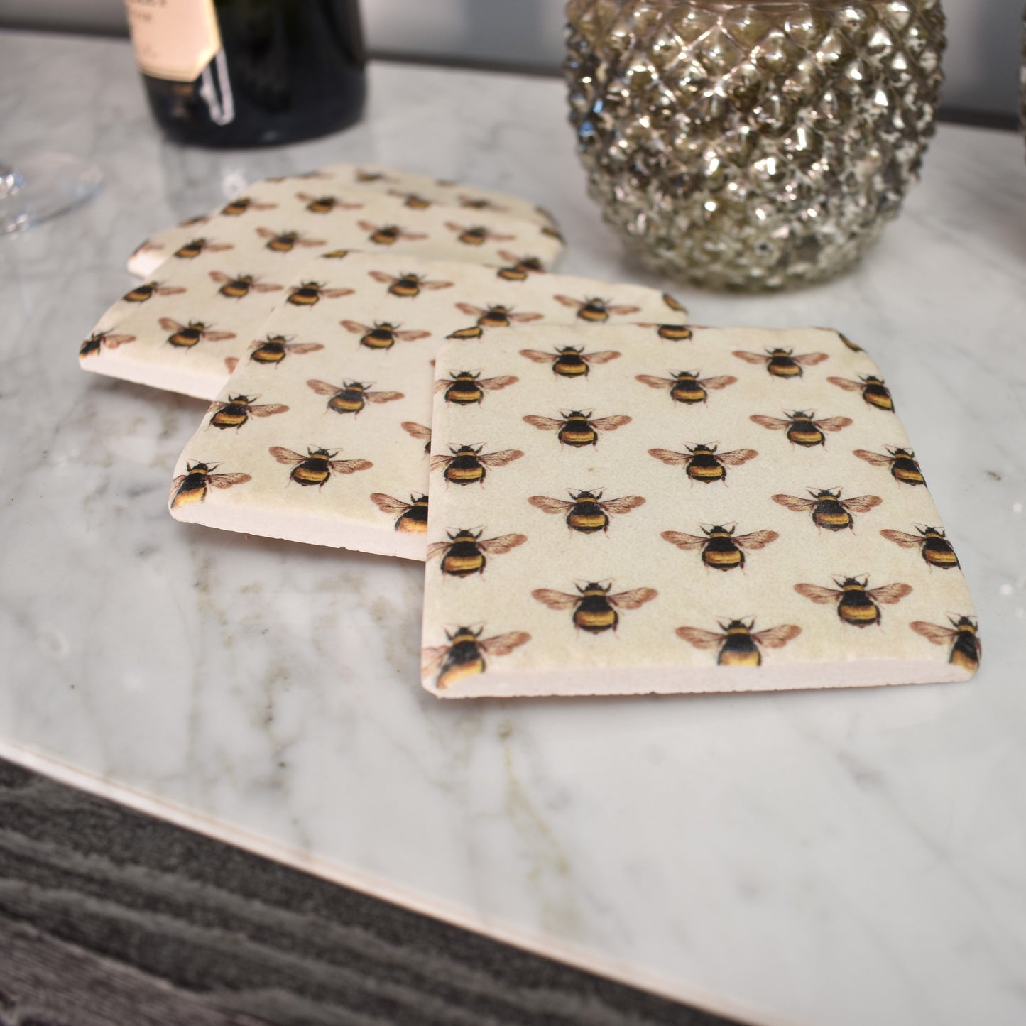 Bee Coasters - Set of Four
