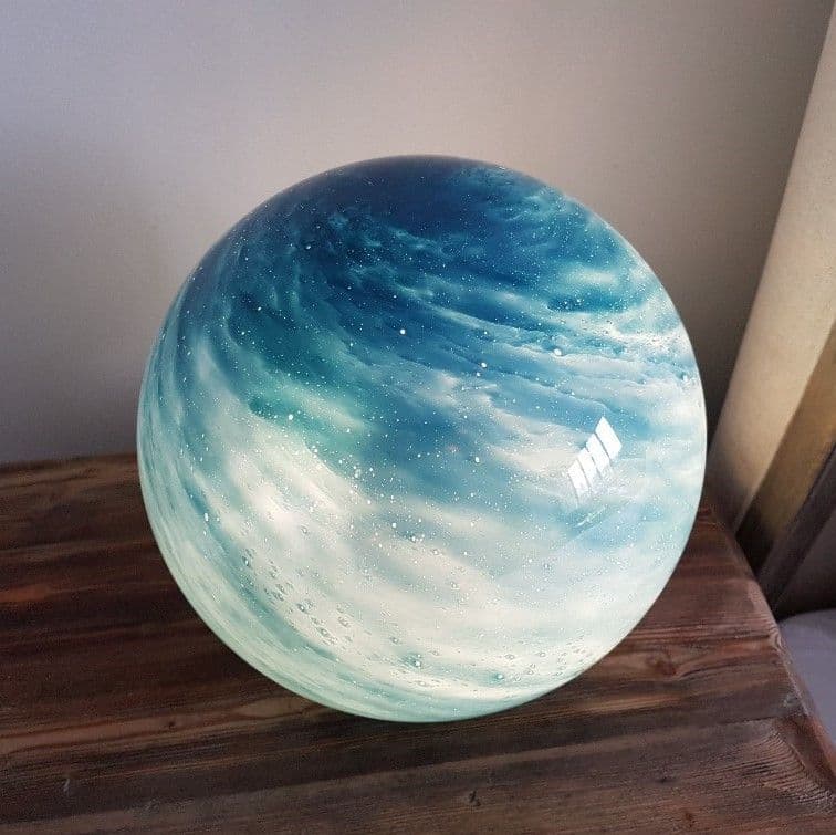 Galaxy Handblown Glass Lamp - Sphere Large