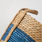 Blue Straw Baskets - Set of Three