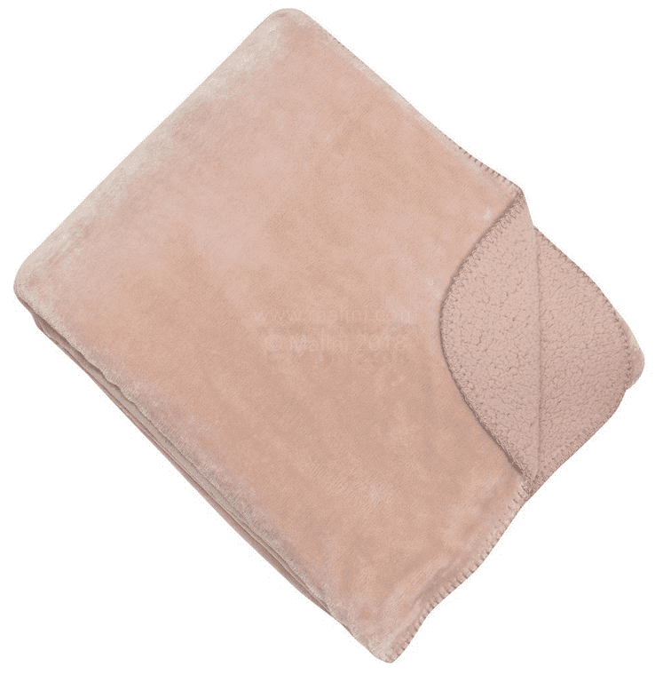Blush Pink Fleece Throw