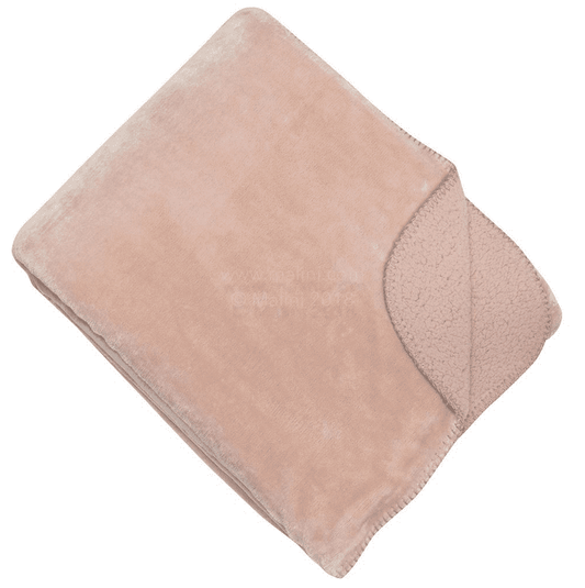 Blush Pink Fleece Throw