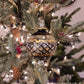 Carnival Handblown Glass Bauble - Black & Gold - Large