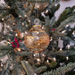 Carnival Band Handblown Glass Bauble - Amber - Large