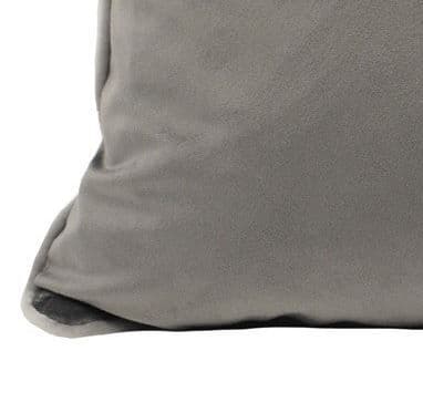 Charcoal & Dove Grey 55cm Velvet Cushion