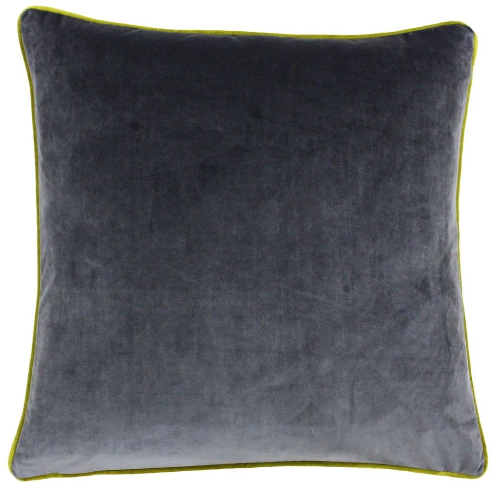 Charcoal & Moss 55cm Velvet Cushion