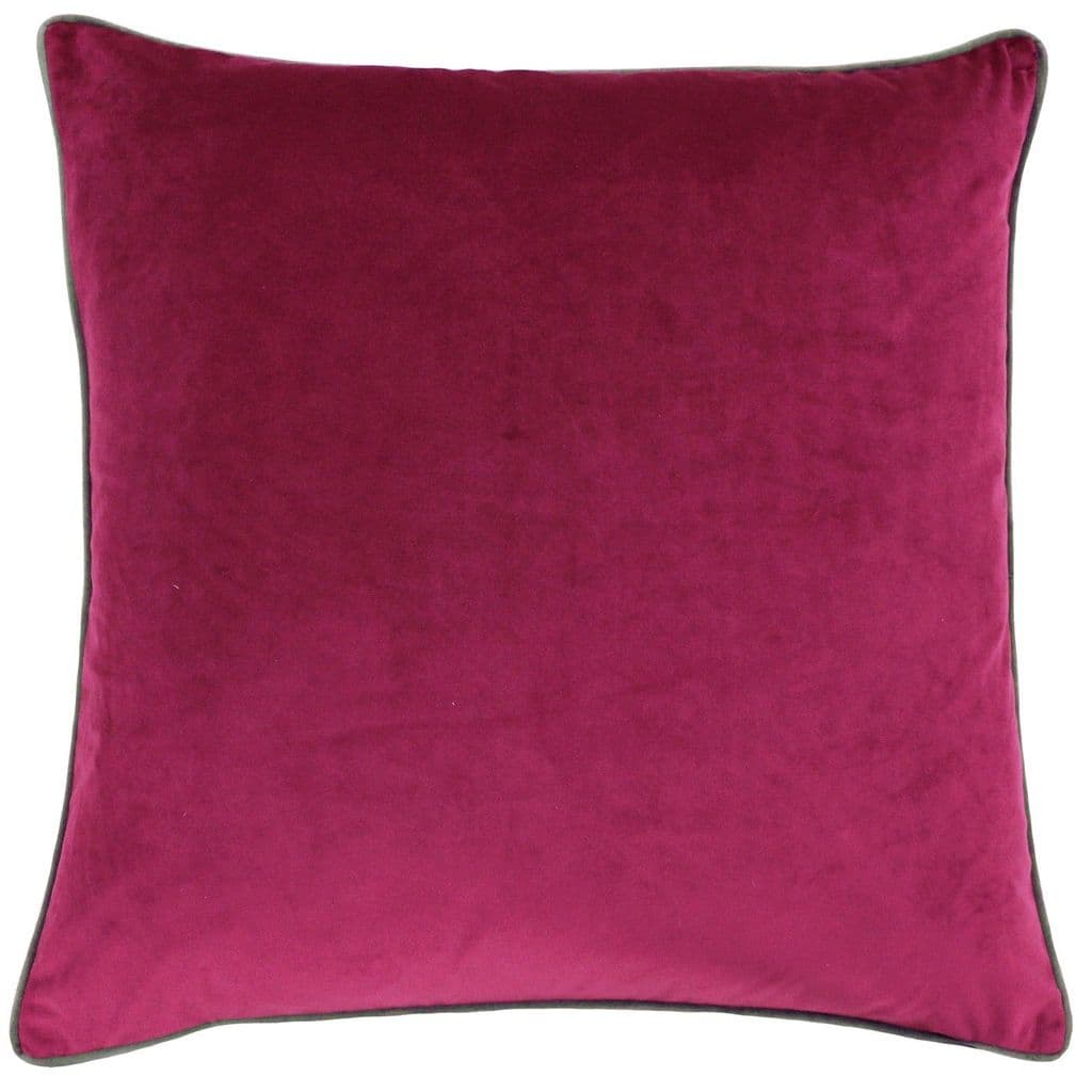 Cranberry & Mocha 55cm Velvet Cushion