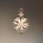 Retro Trumpets Handblown Glass Bauble - White - Small