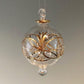 Gatsby Handblown Glass Bauble - Gold & Clear - Large