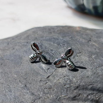 Bee Earings Gold & Silver Plated
