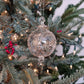 Granada Handblown Glass Bauble - Clear & Silver - Large