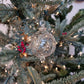 Granada Handblown Glass Bauble - Clear & Silver - Large