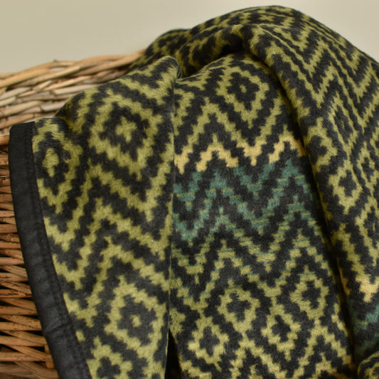 Green Aztec Soft Throw