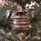 Infinity Band Glass Bauble - Iridescent Purple & Gold - Large