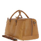 Light Tan Leather Weekend Holdall