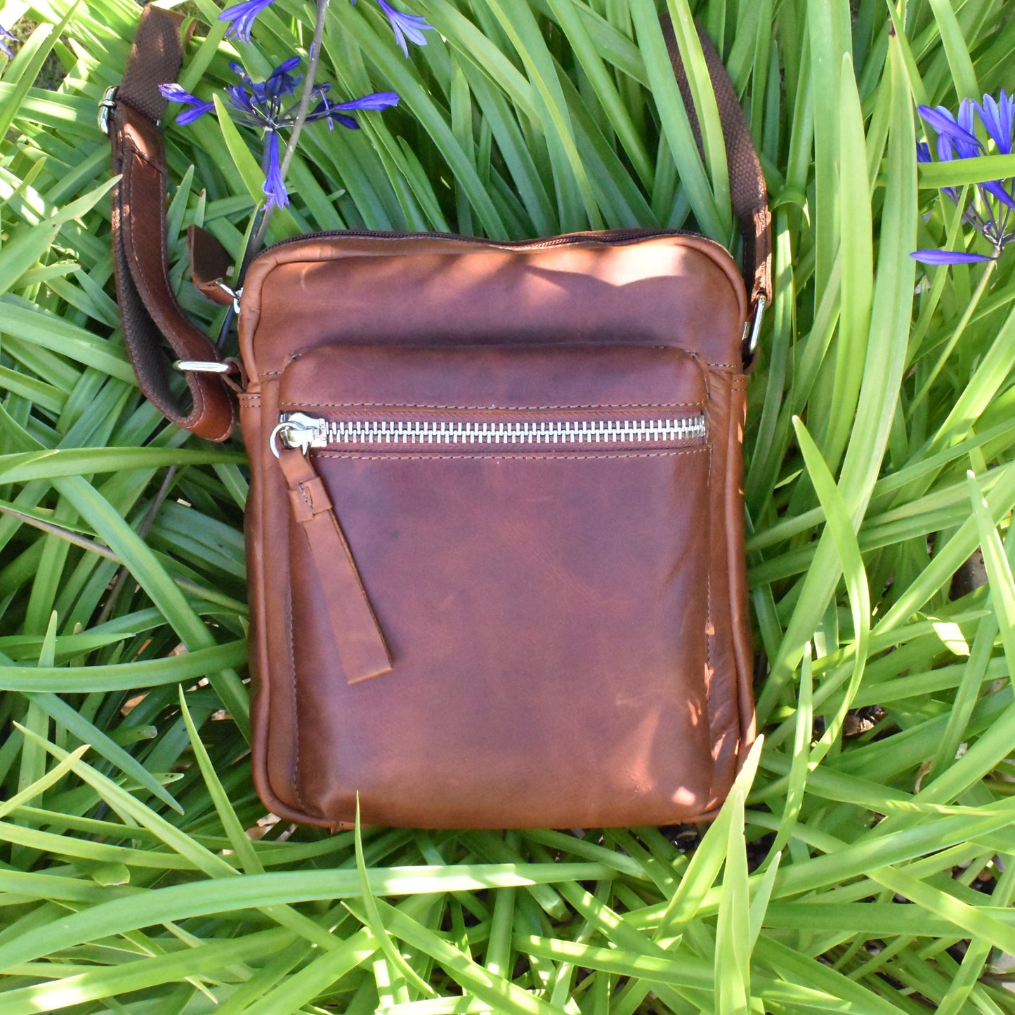 Waxed Leather Body Bag