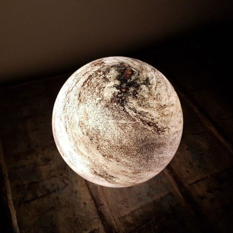 Mercury Handblown Glass Lamp - Sphere Small