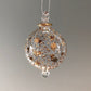 Night Sky Handblown Glass Bauble - Gold & Clear - Large