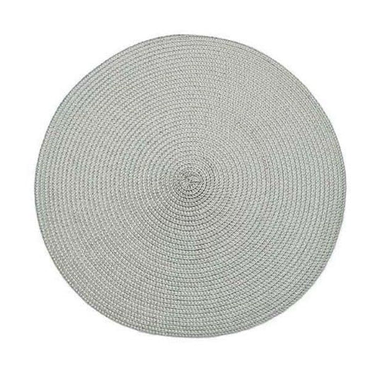 Round Woven Placemat - Dove Grey