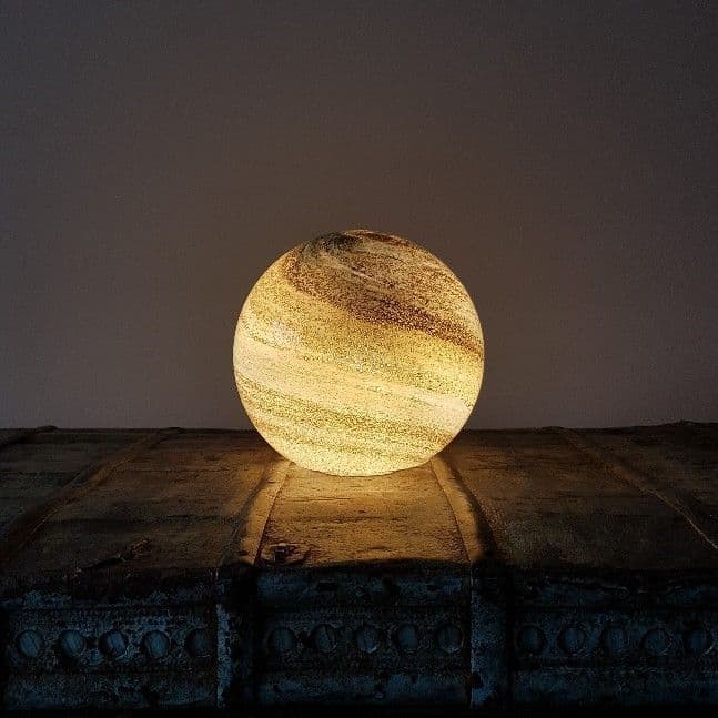 Sand & Sea Handblown Glass Lamp - Sphere Small
