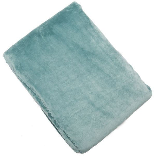 Sea Green Fleece Throw