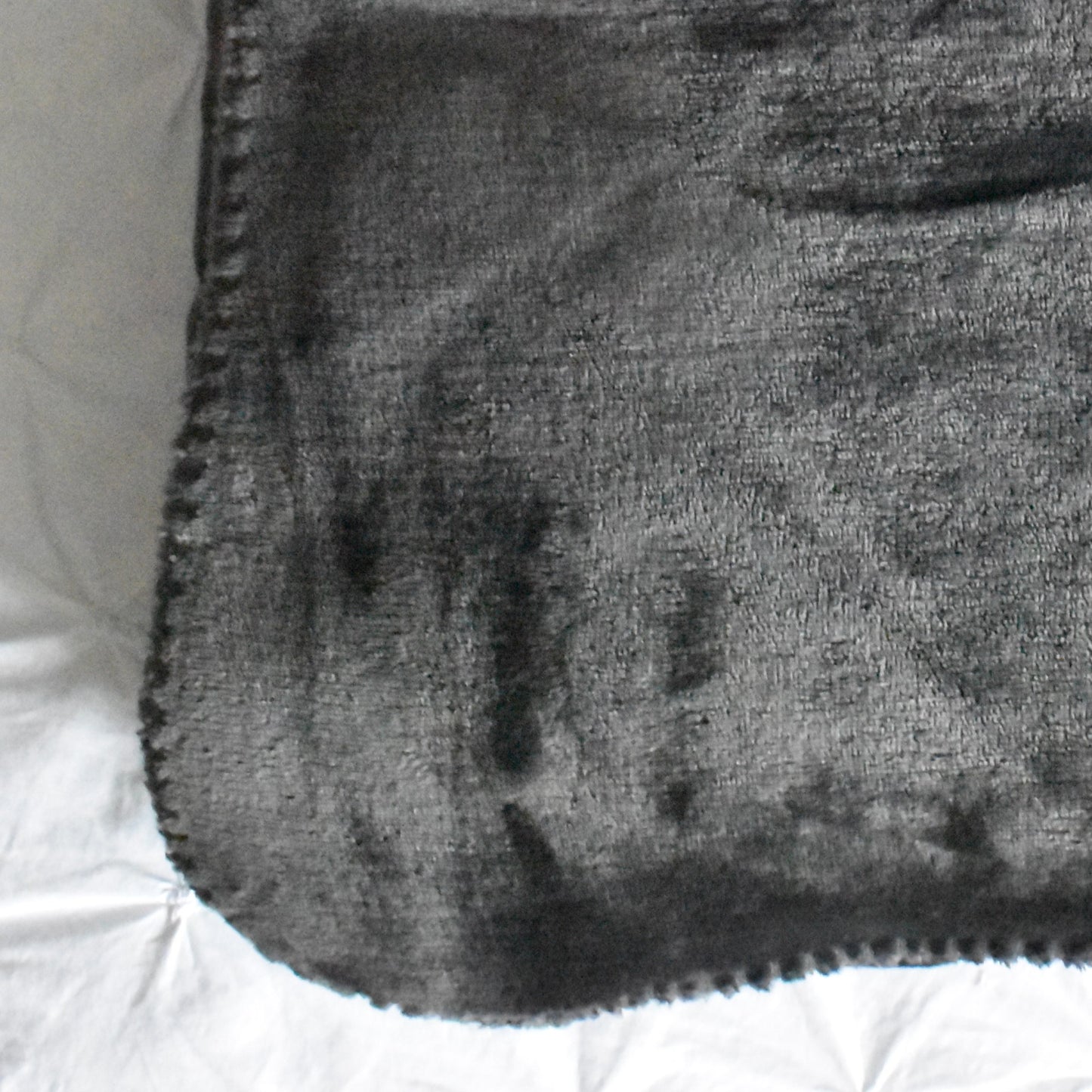Slate Grey Fleece Throw