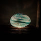 Turquoise Glass Lamp - Rock